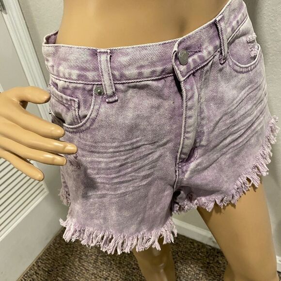 SIMPLE SOCIETY Distressed Cut Off Shortssize9 - Picture 8 of 12